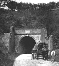 Horn Hill South Portal with emerging waggon
