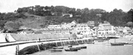 View towards From the Cobb towards Lyme Regis